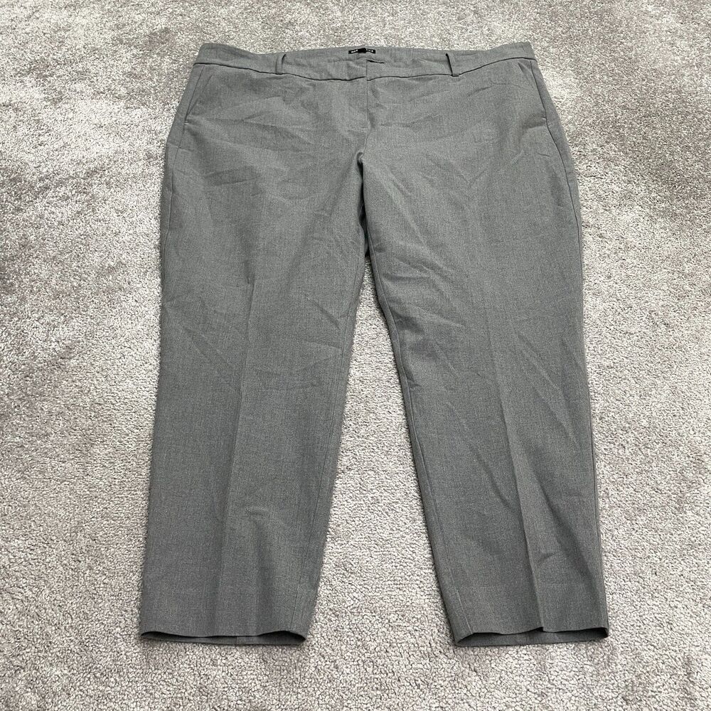 J.Crew Mercantile Slim Cropped Ruby Pants Womens 24 Gray Twill Tapered 47x27